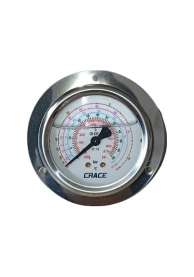 Crace Rıng-63-k1-60-11 Yük. Bas. Ark. Çık. Flanşlı Glis. Manometre R-32/r-410a