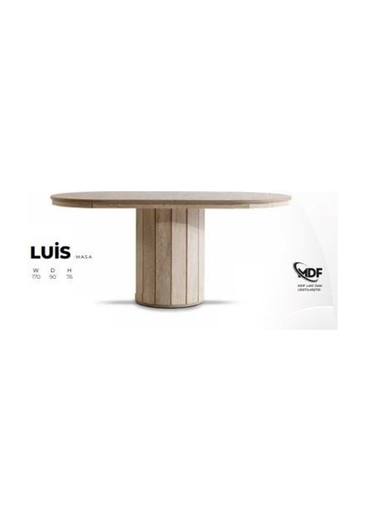 Luis Masa Mdf Beyaz Mermer