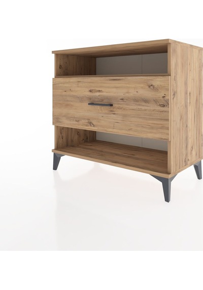 Hyperion Şifonyer Tek Raflı Tek Çekmeceli 88x44x80 Çam-çam Çam