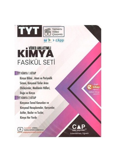 2025 Çap Yayınları Tyt Kimya Seti