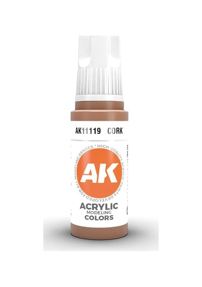 Ak Interactive 11119, 17 Ml. 3gen Cork Maket Boyası Standart
