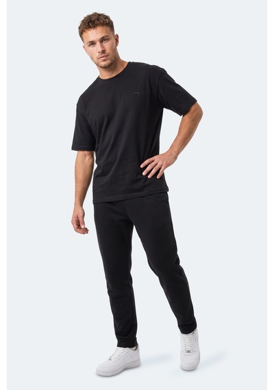Slazenger Kodex Erkek Oversıze Siyah Tişört