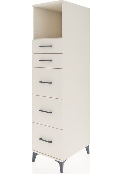 Kronos Dolap Tek Raflı 5 Çekmeceli 44x59x182 Aytaşı-aytaşı Aytaşı