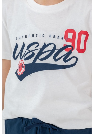 U.s. Polo Assn. Erkek Çocuk Beyaz Bermuda Takım Us2431-c-v3 Beyaz