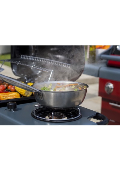 Aygaz X150 Klasik Gazlı Barbekü - 2 Brülörlü Ayaklı Bahçe Mangalı, Termometreli Kapak, Sarı Sarı