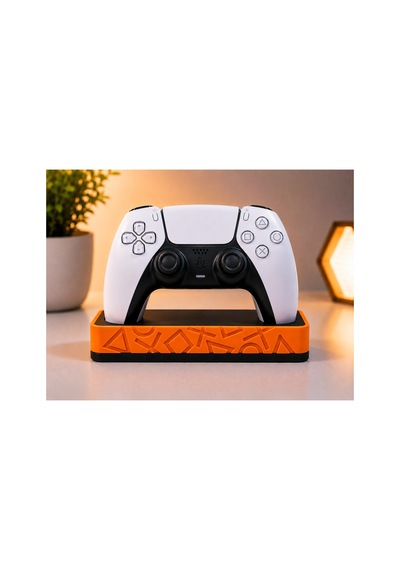 Ps5 Uyumlu Dualsense Oyun Kolu Standı Masaüstü Controller Tutucu Dekoratif Gamepad Standı Turuncu