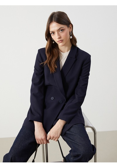 Lcw Modest Lacivert Kadın Blazer Ceket