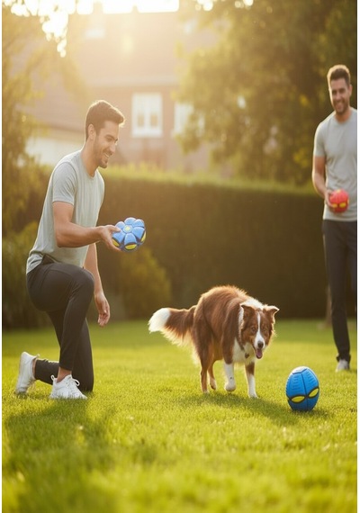 Işıklı Köpek Topu Zıplayan Açılır Frizbi Oyuncak Köpek Oyuncağı