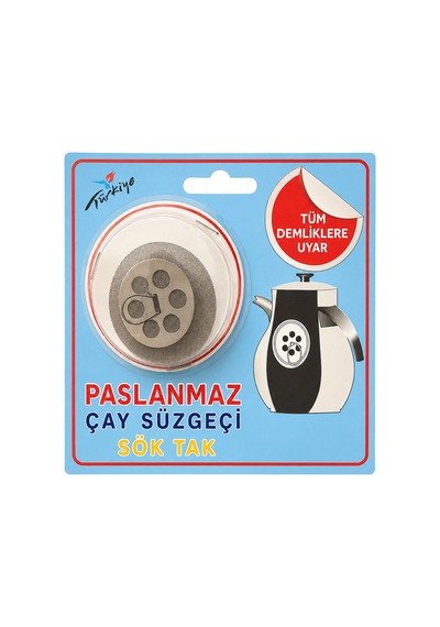 Paslanmaz Çelik Çaydanlık Süzgeci Sök Tak Tüm Demliklerle Uyumlu Çay Filtresi