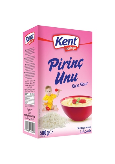 Kent Boringer Pirinç Unu 500 G - Sütlü Tatlılar Ve Fırın Ürünleri İçin 8'li Avantaj Paketi - 8 Tarı