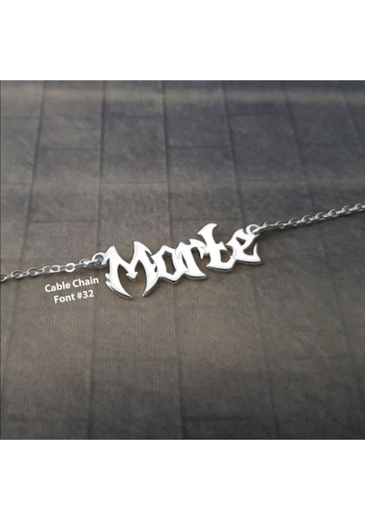 Hifa Diamond İsimli Kolye Gothic Gotik 90971315 Gümüş