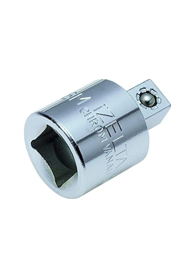 İzeltaş 1513060002 M Lokma Adaptörü, Krom, 1/2", 3/8"