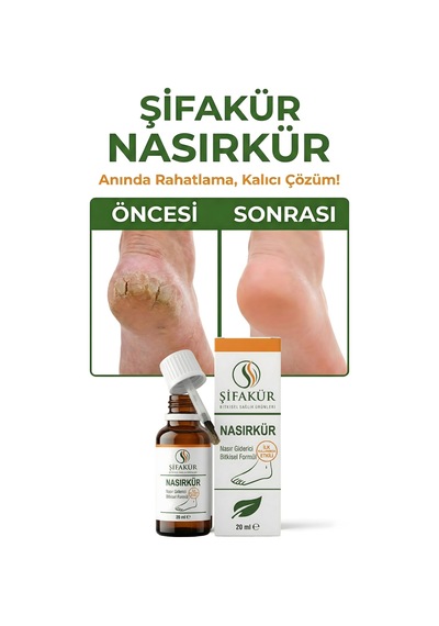 Nasırkür Bitkisel Nasır Sökücü Solüsyon 20ml Törpü Ve 8'li Koruyucu Ped - Tam Bakım Seti