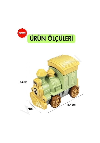 Oyuncak Ses Ve Işıklı Bas Bırak Ve Sürtmeli Tren Lokomotifi, Oyuncak Tren, Toy Train
