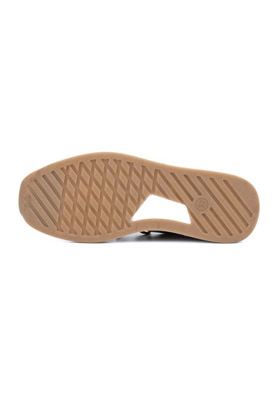 Tamer Tanca Kadın Deri Hasır Vizon Rugan Sneakers & Spor Ayakkabı 775 25503 Bn Ayk Y24 Vızon Krsk Rgn Vizon