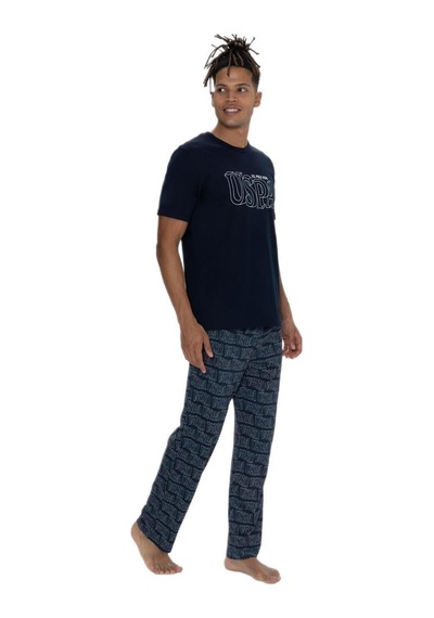 U.s. Polo Assn. 18903 Erkek Bisiklet Yaka Kısa Kol 3'lü Şortlu-uzun Pijama Takım Lacıvert U.s. Polo Assn. 18903 Erkek Bisiklet Yaka Kısa Kol 3'lü Şortlu-uzun Pijama Takım Lacıvert