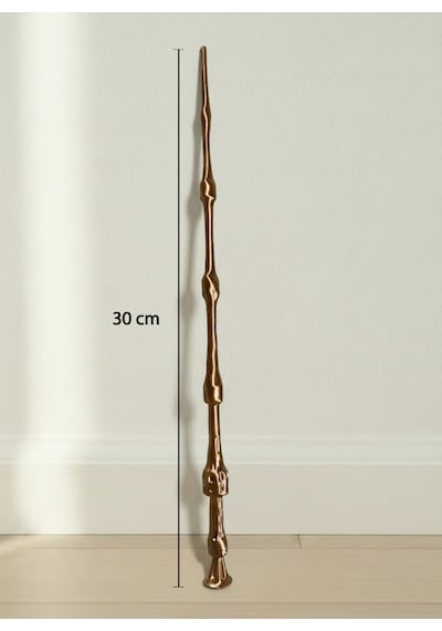 Harry Potter Albus Dumbledore Mürver Asa - Işıltılı Altın Serisi Koleksiyonluk Dekoratif Asa 30 CM