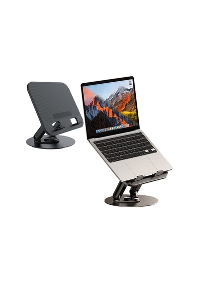 Jmary Mk-85 360 Derece Ayarlanabilir Çok Fonksiyonlu Apple Uyumlu MacBook Notebook Standı Siyah