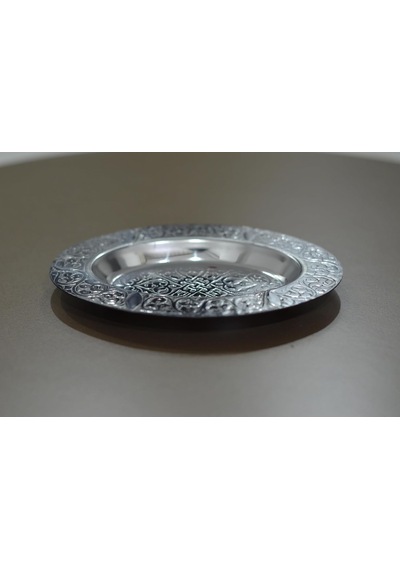 Paslanmaz Çelik Oval Tepsi 304 Kalite Krom, Dekoratif Ve Servis Amaçlı Küçük Tepsi 18 Cm Çok Renkli