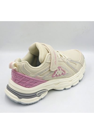 Kappa Kp-4061f Bej Renk Cırtlı Kız Çocuk Sneaker Spor Ayakkabı