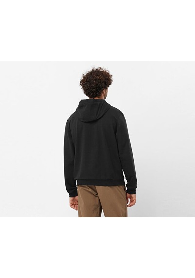 Salomon Logo Pull Over Erkek Günlük Sweatshirt Lc2219800 Siyah
