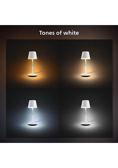 Philips Hue Go Belle Beyaz Taşınabilir Masa Lambası Beyaz