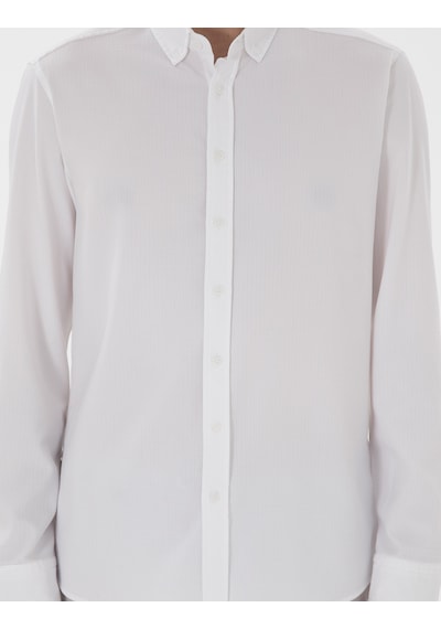 Pierre Cardin Erkek Beyaz Gömlek Desenli 50301583-vr013 Beyaz