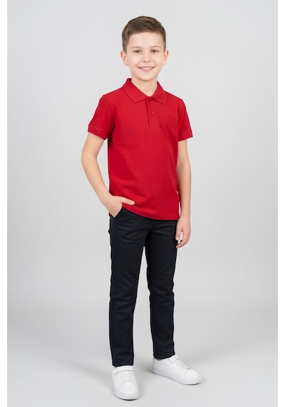 Modanino Erkek Çocuk %100 Pamuk Ve Okul Tarz T-shirt 4-16 Yaş 12790mrt Kırmızı