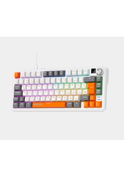 Bronzturq Mk1173 Rainbow Red Switch Üç Modlu Usb+2.4g +bt Kablolu Mekanik Klavye