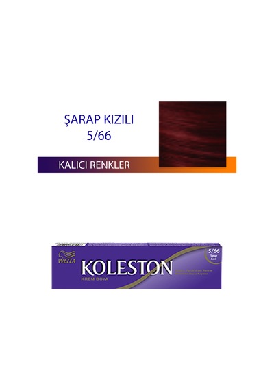 Single Tüp Boya Saç Boyası Şarap Kızılı 5/66