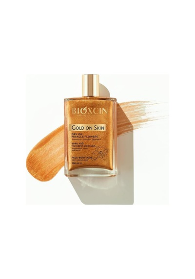 Gold On Skin Kuru Yağ Yasemin, Manolya, Hanımeli, Kalendula Ve Hindistan Cevizi Yağları İçeren Işıltı Veren Nemlendirici 100 Ml Tüm Cilt Tipleri İçin 95181217
