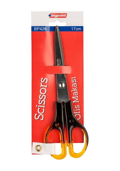 Bigpoint Ofis Makası Akrilik Saplı 17cm X 12 Adet