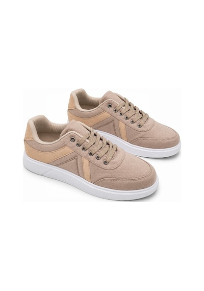 Black Flex Erkek Kanvas Casual Ayakkabı Bej 40-44 Black Flex Erkek Kanvas Casual Ayakkabı Bej 40-44