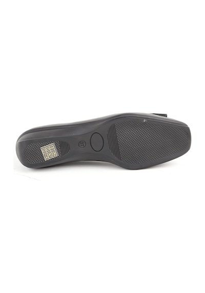 Libero L076.3101 Hakiki Deri Tokalı Esnek Kauçuk Taban Kadın Loafer Casual Ayakkabı Siyah