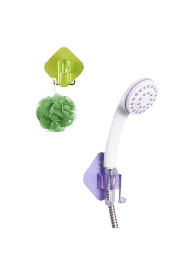Duş Başlığı Tutucu Askılı Kendinden Yapışkanlı Banyo Kancalı Askılık Organizer Çok Renkli Plastik Diğer