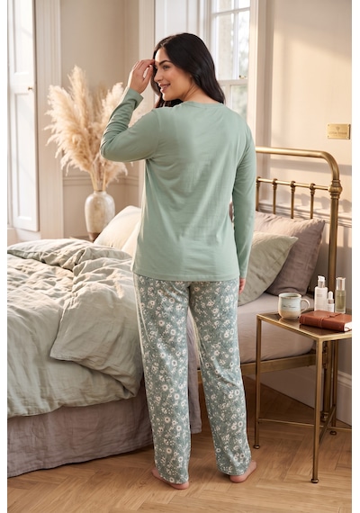 Seboteks Mevsimlik Kumaş Bisiklet Yaka Uzun Kollu Büyük Beden Kadın Pijama Takımı 400 Yeşil Seboteks Mevsimlik Kumaş Bisiklet Yaka Uzun Kollu Büyük Beden Kadın Pijama Takımı 400 Yeşil