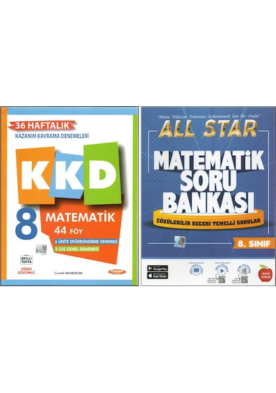 Kurmay 8. Sınıf Kkd+newton All Star Matematik 2 Kitap