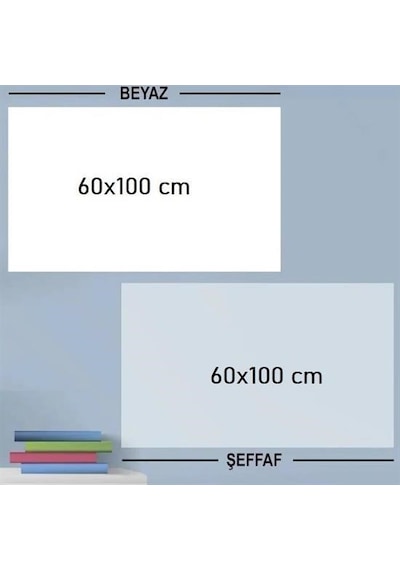 Buffer Ders Çalışma Yazı Tahtası Manyetik Duvar Stickerı Beyaz