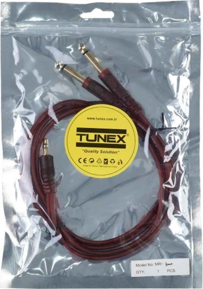 Luxury, 3,5 Mm Stero 2x6,3 Mm Mono Erkek 1,5 Metre Slikonlu