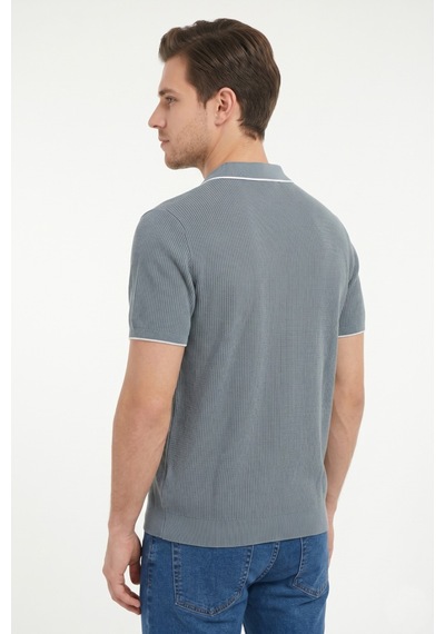 Baglan Erkek Spor Polo Yaka Triko Tişört Bgl-st05374 Mavi