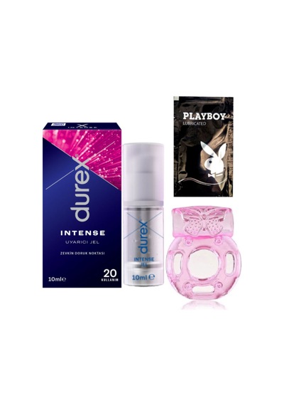 Durex Intense Kadın Uyarıcılı Jel + Penisinize Titreşimli Halka + Hediye