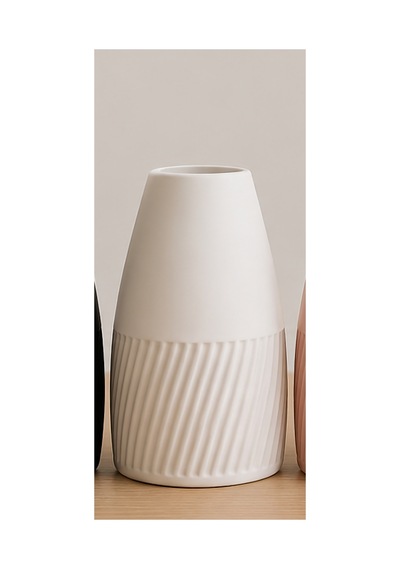Modern Dekoratif Şık Masa 20 Cm Beyaz Beyaz