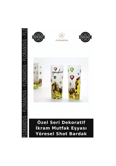 Özel Seri Dekoratif İkram Mutfak Eşyası Yöresel Shot Bardak