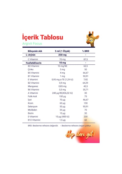 Focus Fosfotidilserin, L-arjinin, Multivitamin Ve Multimineral İçeren Şurup 3 Lü Paket 150 Ml