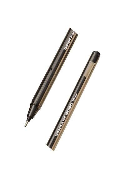 Mavi Tükenmez Kalem 1.0mm 2 Adet Pensan Büro Tipi Ballpoint Büro Plastik Kapaklı Tükenmez Kalem Mavi