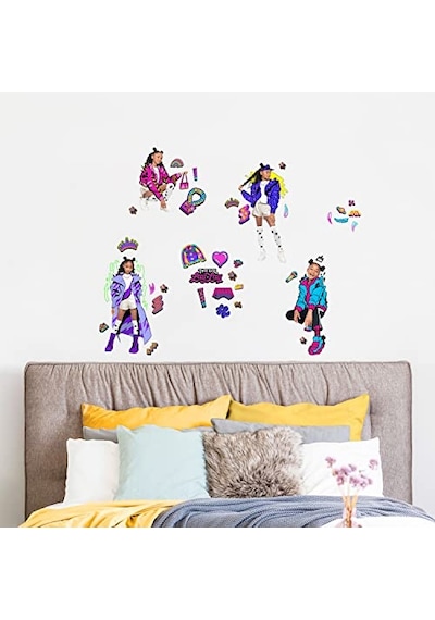Ayrex Roommates Rmk5186scs That Girl Lay Peel And Stick Duvar Çıkartmaları, Turuncu, Sarı, Yeşil, Mavi, Mor, Pembe, Diğer