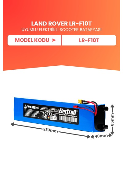 Land Rover Lr-f10t Uyumlu Batarya Yüksek Kapasite 36v 9.600mah