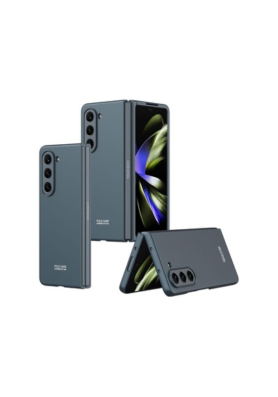 Samsung Galaxy Uyumlu Z Fold 5 Kılıf Sert Renkli Kıpta Kapak