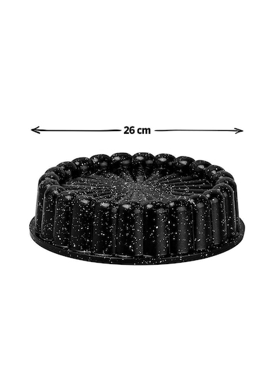 Taç Granit Döküm Tart Kalıbı Siyah 26 Cm Tac-6569
