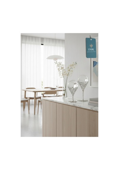 Chacha Home Luxury Odyssey 2'li Pirinç Deve Kuşu Ayağı Dekoratif Kristal Top Küre